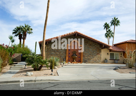 L'architettura residenziale in Palm Springs Foto Stock