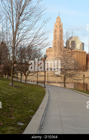 La torre di LeVeque in Columbus, Ohio Foto Stock