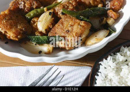 Chepa vepudu è uno dei più famosi andhra cucina. Foto Stock