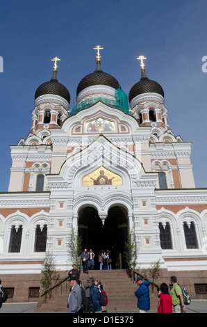 Cattedrale di Alexander Nevski Tallinn, Estonia, Europa Foto Stock