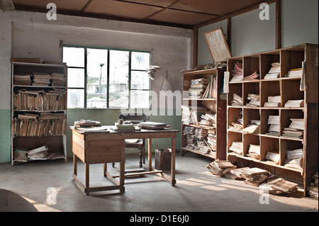 Glenburn Tea Factory, vicino a Darjeeling, West Bengal, India, Asia Foto Stock