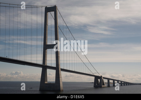 Grande ponte della cinghia, tra Fyn e Sjaelland, Danimarca, Scandinavia, Europa Foto Stock