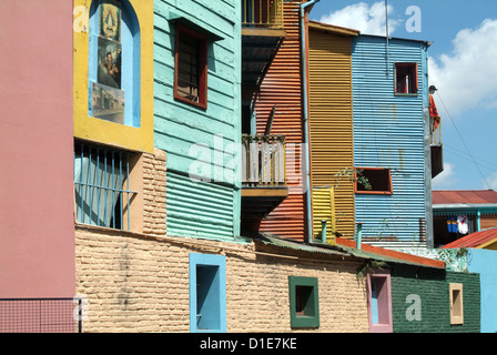 Caminito (piccola strada), La Boca, Buenos Aires, Argentina, Sud America Foto Stock