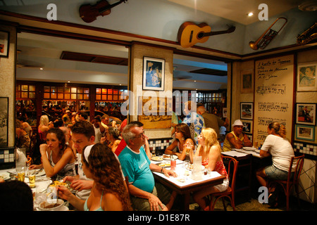 Il famoso un Garota de Ipanema bar, Rio de Janeiro, Brasile, Sud America Foto Stock