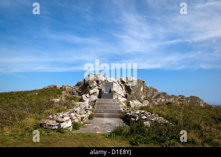 Egli trono dedicato alla Madre del Principe delle isole Saltee, sul grande Saltee al largo della costa di Co. Wexford, Irlanda. Foto Stock