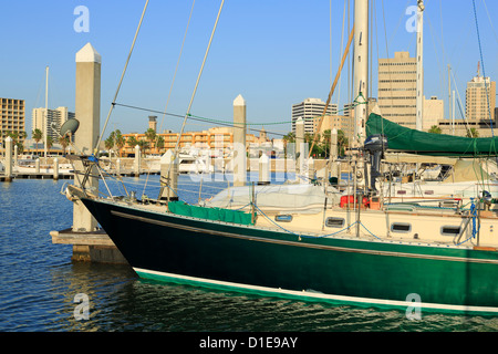 Barca marina nel Corpus Christi, Texas, Stati Uniti d'America, America del Nord Foto Stock