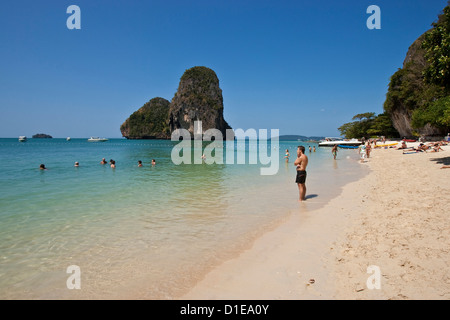 Phra Nang Cave Beach, Krabi, Thailandia Foto Stock