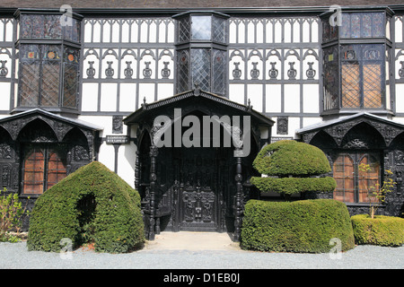 Plas Newydd, museo, Llangollen, Dee Valley, Denbighshire, il Galles del Nord, Wales, Regno Unito, Europa Foto Stock