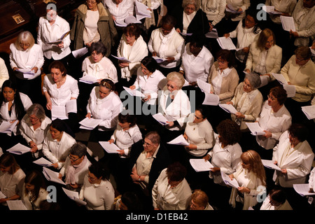 Coro nella cattedrale di Notre Dame, Paris, Francia, Europa Foto Stock