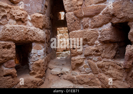 Villaggio Nuragico di Palmavera, Alghero, Sardegna, Italia, Europa Foto Stock