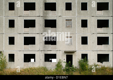 Cochstedt, Germania, ad una perdita della lastra finita Foto Stock