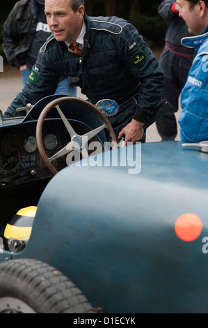 Vintage Bugatti automobili a prescott, Gloucestershire, Inghilterra, Regno Unito. Foto Stock