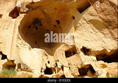 Primi monasteri cristiani di Zelve, Cappadocia Turchia Foto Stock