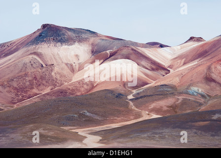 Vulcani nel deserto Siloli, parco nazionale di Eduardo Avaroa, Bolivia. Foto Stock