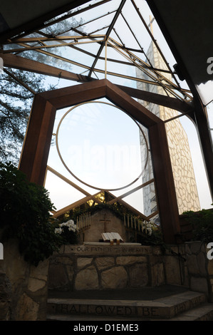 Lloyd Wright's viandanti Cappella, noto anche come "la Chiesa di Vetro' , situato in Rancho Palos Verdes, California. Foto Stock