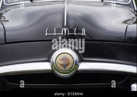 Classic simca aronde auto a prescott, Gloucestershire, Inghilterra, Regno Unito. Foto Stock