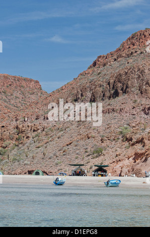 Isla Espíritu Santo in Baja California Sur Messico protetti ai sensi dell'UNESCO come una biosfera eco area turistica Foto Stock