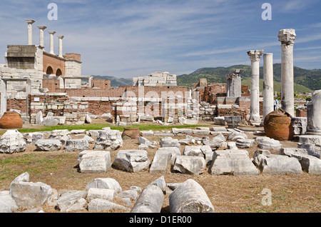 La rovina della Basilica di San Giovanni, Selcuk, Turchia Foto Stock