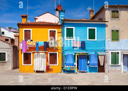 Isola di Burano vicino a Venezia, Italia Foto Stock