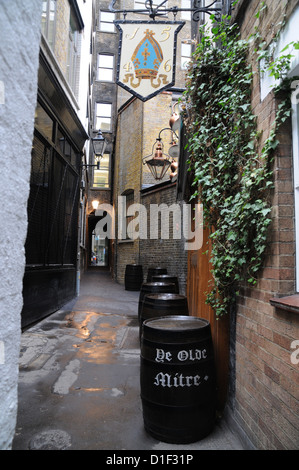 Ye Olde Mitre Pub taverna, Ely corte, Holborn, Londra Foto Stock