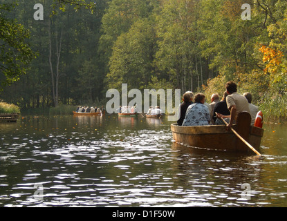 Barche di rafting sul fiume Foto Stock