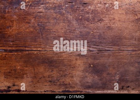 Texture di legno in stile vecchio sfondo con colore marrone scuro Foto Stock