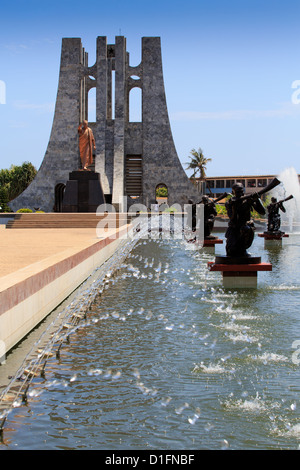 Kwame Nkrumah Memorial e fontane in Accra Foto Stock