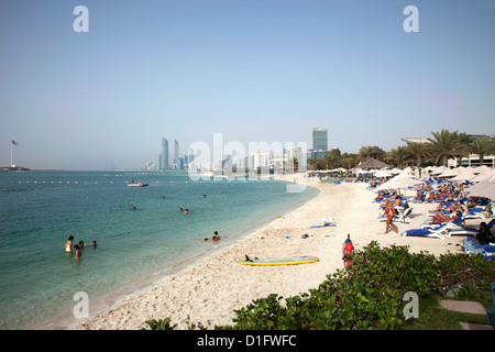 Abu Dhabi, Emirati Arabi Uniti, Medio Oriente Foto Stock