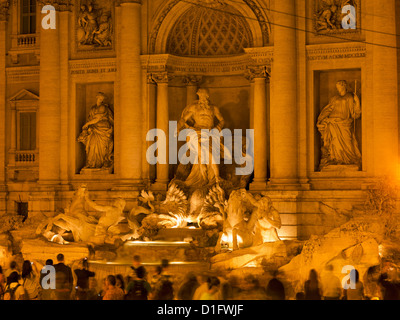 Fontana di Trevi, Roma, Lazio, l'Italia, Europa Foto Stock