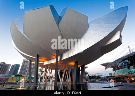 Arte Museo della Scienza Marina Bay, Singapore, Sud-est asiatico, in Asia Foto Stock