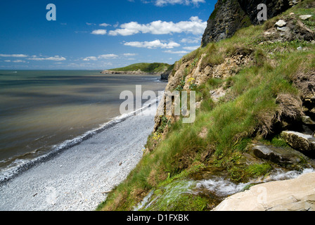 Traeth bach e southerndown glamorgan heritage coast Vale of Glamorgan Galles del Sud Foto Stock