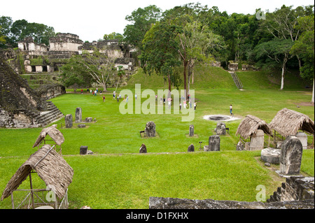 Parco Nazionale di Tikal (Parque Nacional Tikal), il Sito Patrimonio Mondiale dell'UNESCO, Guatemala, America Centrale Foto Stock