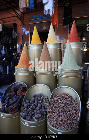 Negozio di spezie, Marrakech, Marocco, Africa Settentrionale, Africa Foto Stock