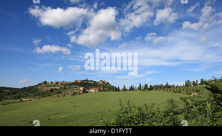 Monticchiello di Pienza, Toscana, Italia, Europa Foto Stock