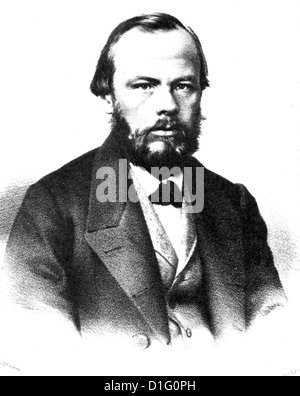 Fëdor Dostoevskij (1821-1881) autore russo circa 1865 Foto Stock