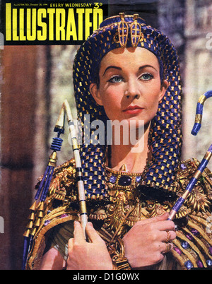 VIVIEN LEIGH come Cleopatra in ottobre 1944 Copertura del Regno Unito "illustrato" magazine - vedere la descrizione riportata di seguito Foto Stock