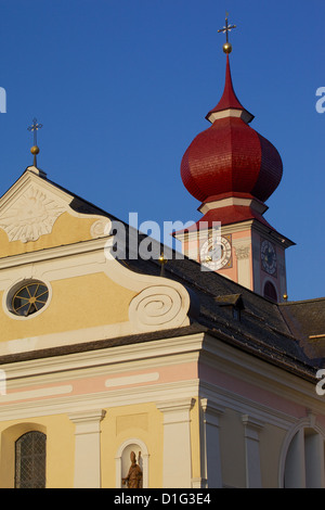 Grande Chiesa, Ortisei Val Gardena, Provincia Autonoma di Bolzano, Trentino-Alto Adige, Dolomiti italiane, Italia, Europa Foto Stock