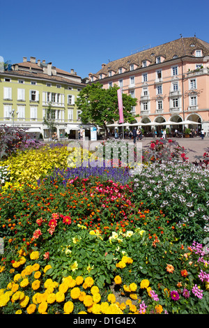 Walther Platz, Bolzano, Provincia Autonoma di Bolzano, Trentino-Alto Adige, Italia, Europa Foto Stock