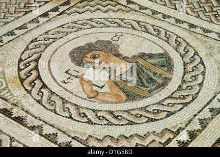 Mosaico romano, Kourion (curio), Limassol, Cipro, Europa Foto Stock