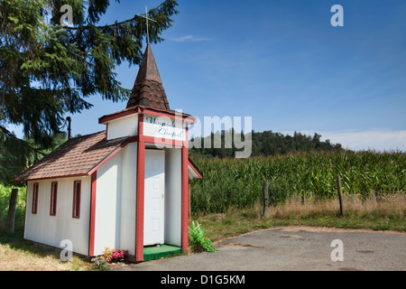 Edicola Chiesa Cappella in Sultan, Washington Foto Stock