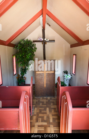 Edicola Chiesa Cappella interno in Sultan, Washington Foto Stock