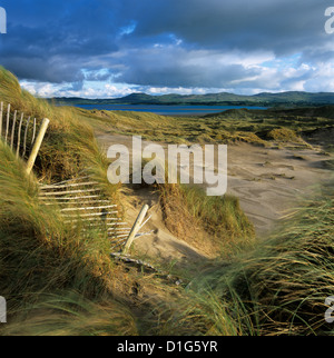 Le dune di sabbia, Strandhill, nella contea di Sligo, Connacht, Repubblica di Irlanda, Europa Foto Stock