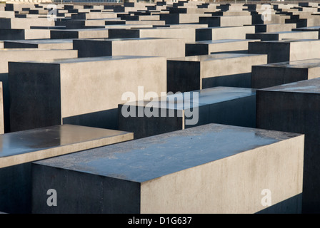 Denkmal fur die ermordeten Juden Europas (Monumento al assassinato ebrei di Europa) (Memoriale dell Olocausto), Berlino, Germania, Europa Foto Stock