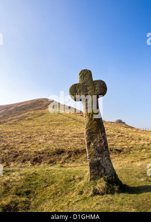 Malo Croce e Whinny Nab sulla North York Moors, nello Yorkshire, Inghilterra, Regno Unito, Europa Foto Stock