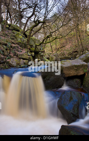 Padley gola nel Peak District, Derbyshire, England, Regno Unito, Europa Foto Stock