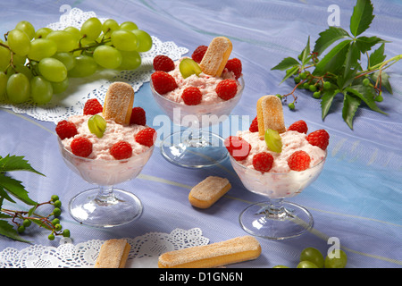 Mousse di frutta Foto Stock