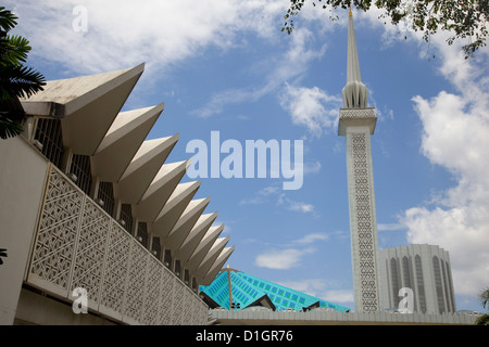 La Moschea Nazionale della Malesia a Kuala Lumpur. Foto Stock