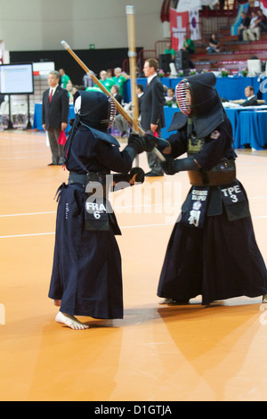 Kendo il campionato mondiale di Novara Italia 2012 Foto Stock