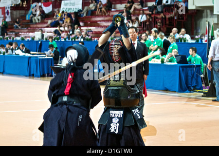 Kendo il campionato mondiale di Novara Italia 2012 Foto Stock