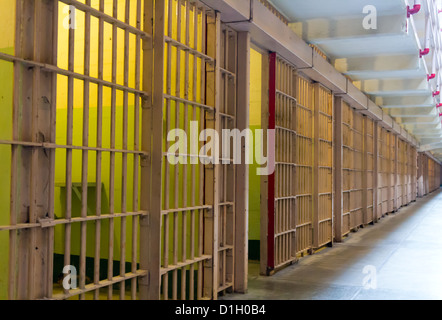 Cella di prigione bar Foto Stock